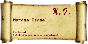 Marcsa Izmael névjegykártya